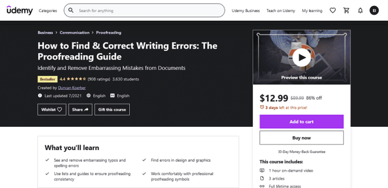 9 Free Best Online Proofreading Courses in 2024 [Free Guide] - Skill Courses